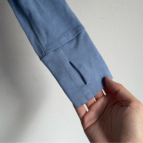 Sweaty Betty After Class Sweatshirt blue long sleeve exercise shirt - Picture 2 of 9